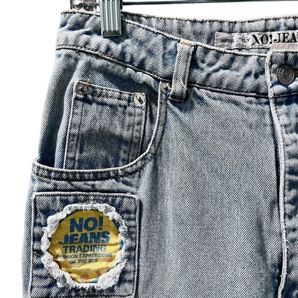 Absolutely Authentic No! Jeans Vintage 80's Distressed Straight Size 28x28 Denim - Picture 3 of 9